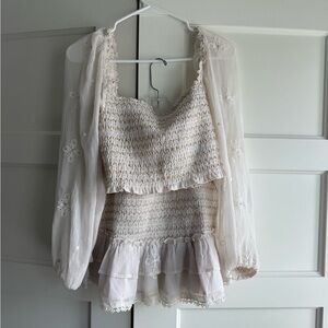 Beachy Whimsical Skirt and Top Set